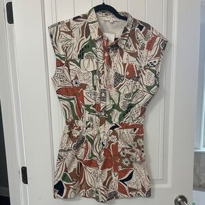 Karlie Multicolor Button-Up Romper